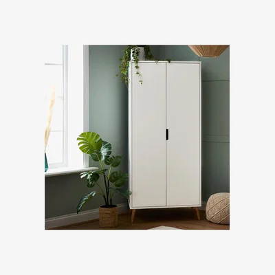 Furniture123 Obaby Maya Wardrobe in White and Natural