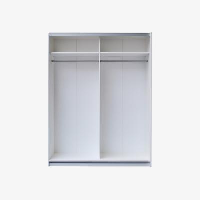 Furniture123 High Gloss Sliding White Wardrobe - Evana