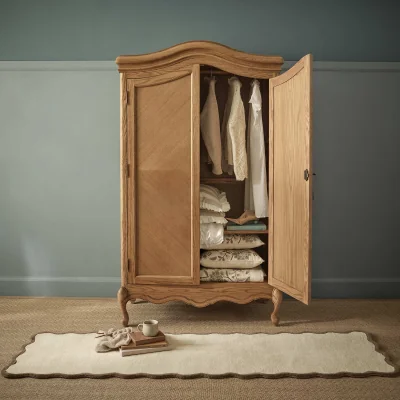French Bedroom Love Story 2-Door Large Armoire