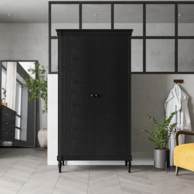 Feather & Black Casterton Wardrobe, Black