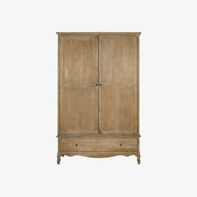 Feather & Black Sienna Wardrobe, Weathered Oak