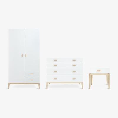 Habitat Habitat Tatsuma 3 Piece 2 Door Wardrobe Set - White