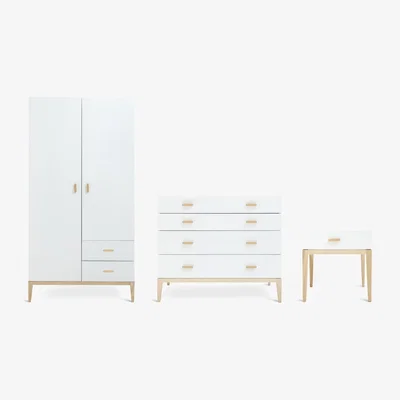 Habitat Habitat Tatsuma 3 Piece 2 Door Wardrobe Set - White