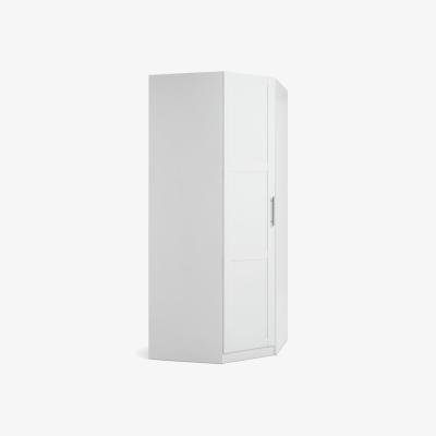 Habitat Habitat Munich Panelled Corner 1 Door Wardrobe - White