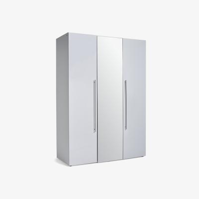 Habitat Habitat Atlas 3 Door Mirrored Gloss Wardrobe - White