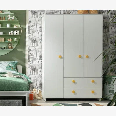 Habitat Habitat Kids Rudi 3 Door Wardrobe - White