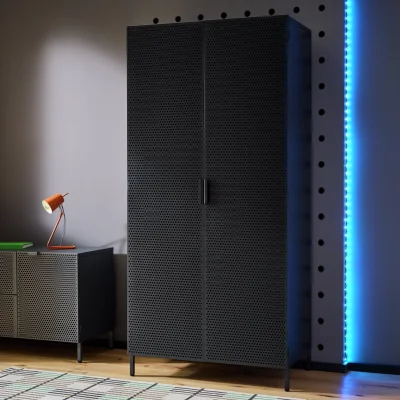 Habitat Habitat Landan 2 Door Wardrobe - Anthracite