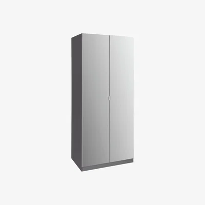 Habitat Habitat Munich 2 Door 2 Mirror Wardrobe - Anthracite