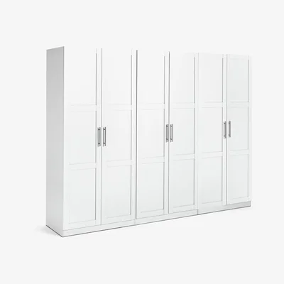 Habitat Habitat Munich 6 Door Framed Wardrobe - White