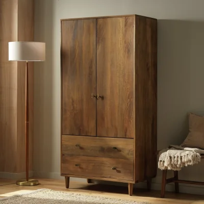 Habitat Habitat Armi 2 Drawer 2 Door Wardrobe - Brown