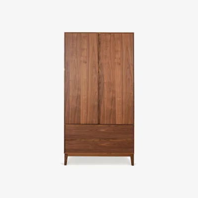 Heal's Heal's Lars Double Wardrobe Walnut