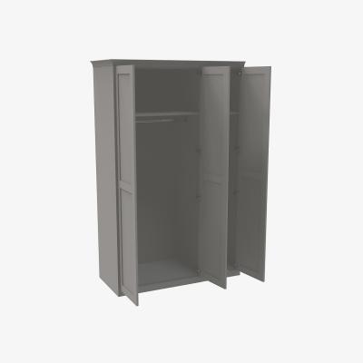 Homebase House Beautiful Realm Fitted Look Triple Wardrobe, Grey Carcass - Grey Shaker Doors (W) 1451mm x (H) 2256mm