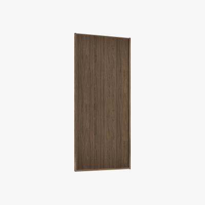 Homebase Classic Sliding Wardrobe Door Walnut Panel with Walnut Frame (W)610mm