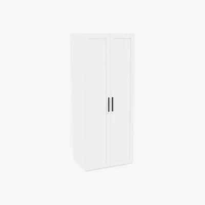 Homebase Homebase Shaker Double Wardrobe (W)780 x (H)1986mm - White