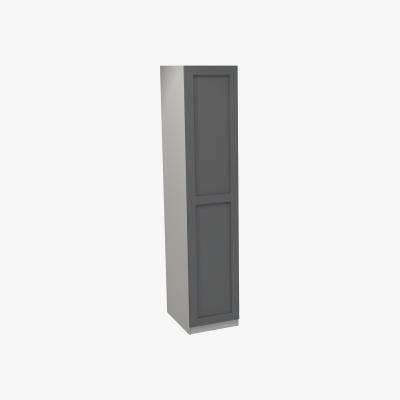 Homebase House Beautiful Realm Single Wardrobe, Grey Carcass - Carbon Grey Shaker Door (W) 450mm x (H) 2196mm