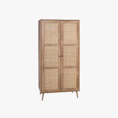 Homebase Kubu Rattan Wardrobe