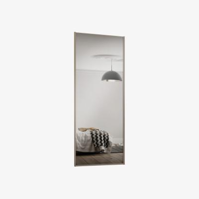 Homebase Classic Sliding Wardrobe Door Mirror with Nickel Frame (W)762mm