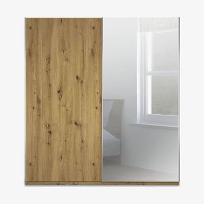 John Lewis John Lewis & Partners Elstra 200cm Wardrobe Mirrored Sliding Door