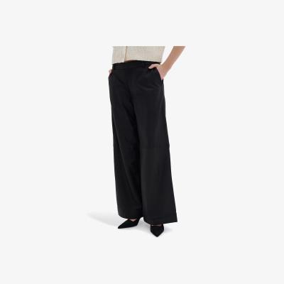 John Lewis MY ESSENTIAL WARDROBE Gitta Leather Trousers, Black