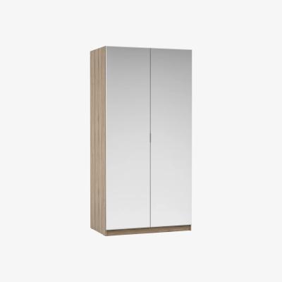 John Lewis ANYDAY John Lewis & Partners Mix it Mirrored Double Wardrobe, Grey Ash