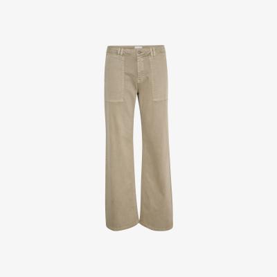 John Lewis MY ESSENTIAL WARDROBE Lara 149 Wide Leg Jeans, Silver Sage Washed