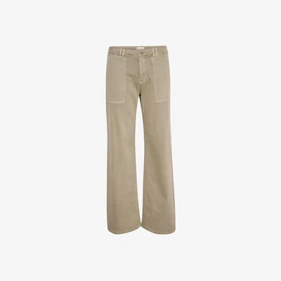 John Lewis MY ESSENTIAL WARDROBE Lara 149 Wide Leg Jeans, Silver Sage Washed