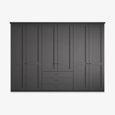 John Lewis John Lewis & Partners Marlow 300cm Hinged Door Wardrobe with 3 Drawers
