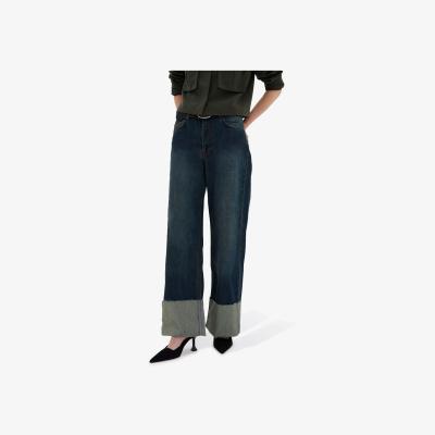 John Lewis MY ESSENTIAL WARDROBE Dalvi Wide Leg Jeans, Dark Blue