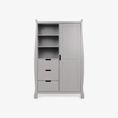 John Lewis Obaby Stamford Double Wardrobe, Light Grey