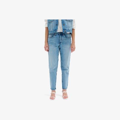 John Lewis MY ESSENTIAL WARDROBE Mommy Straight Leg Mom Jeans, Medium Blue Wash