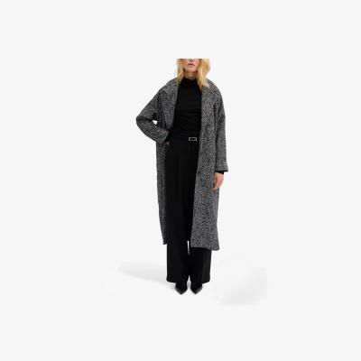 John Lewis MY ESSENTIAL WARDROBE Maggie Herringbone Coat, Black/White