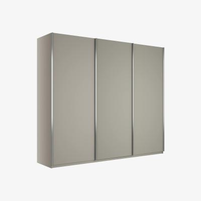 John Lewis John Lewis Elstra 300cm 3 Sliding Doors Wardrobe, Pebble Grey