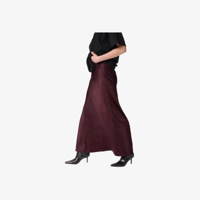 John Lewis MY ESSENTIAL WARDROBE Estelle Satin Maxi Skirt, Mid Red