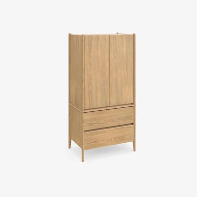 John Lewis John Lewis Scandi Double Wardrobe with 2 Drawers, Oak