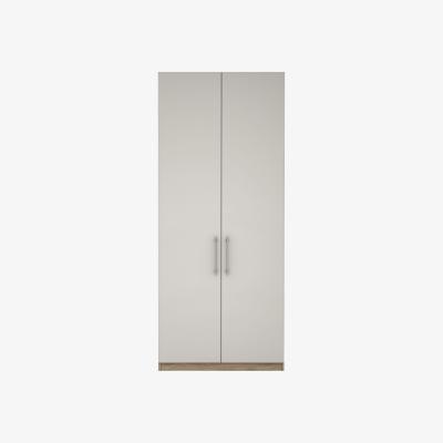 John Lewis ANYDAY John Lewis & Partners Mix It Tall Double Wardrobe, T-Bar Handles, House Smoke/Grey Ash