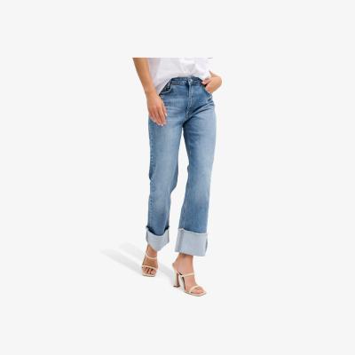 John Lewis MY ESSENTIAL WARDROBE Dallas 139 Straight Leg Jeans, Medium Blue Wash