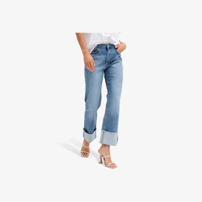 John Lewis MY ESSENTIAL WARDROBE Dallas 139 Straight Leg Jeans, Medium Blue Wash