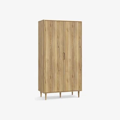 John Lewis Easy Klix Sherbrooke 2 Door Wardrobe, Oak