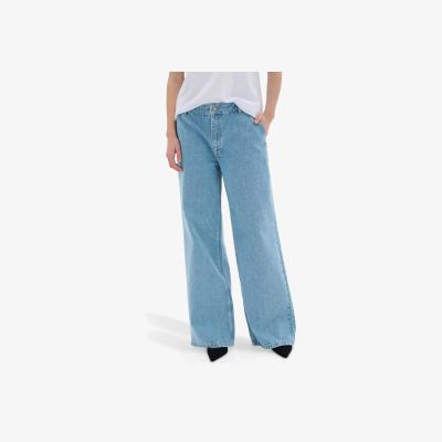 John Lewis MY ESSENTIAL WARDROBE Jayda Wide Leg Jeans, Medium Blue
