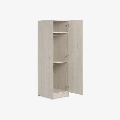 John Lewis Little Acorns Portofino Single Wardrobe, Grey/Oak