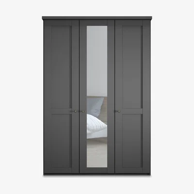 John Lewis John Lewis & Partners Marlow 150cm Mirrored Hinged Wardrobe