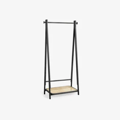 John Lewis John Lewis & Partners Rattan Clothes Rail