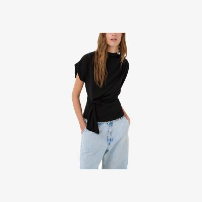 John Lewis MY ESSENTIAL WARDROBE Sandy Tie Detail Top, Black
