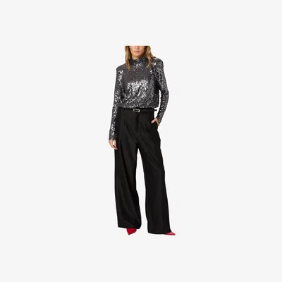 John Lewis MY ESSENTIAL WARDROBE Fallon Sequin Bodysuit, Dark Grey