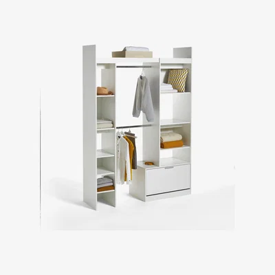 La Redoute Yann Modular Wardrobe with 2 Stacks and 2 Hanging Rails