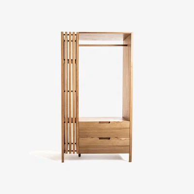 La Redoute Lazar Ash Veneer Wardrobe with Hanging Rail