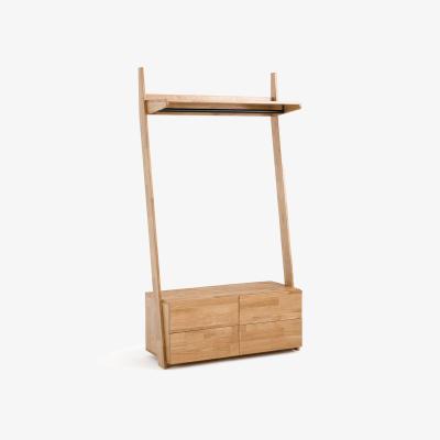 La Redoute Domeno Solid Oak 4-Drawer Wardrobe Unit