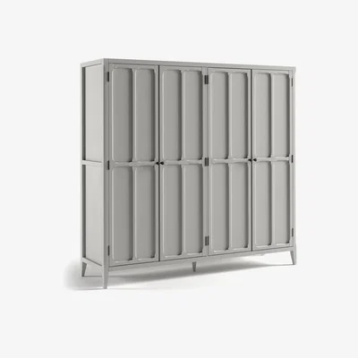 La Redoute Eugenie Oak Veneer 4-Door Wardrobe