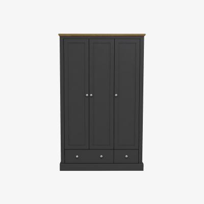 La Redoute Wooden 3 Door Wardrobe with 2 Drawers