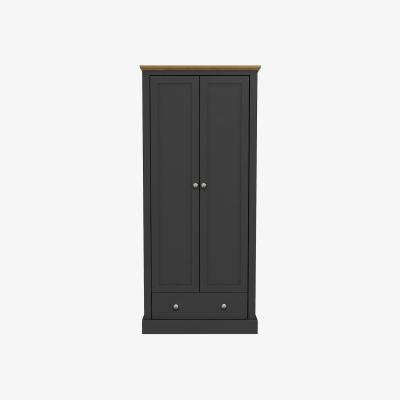 La Redoute Wooden 2 Door Wardrobe with Single Drawer
